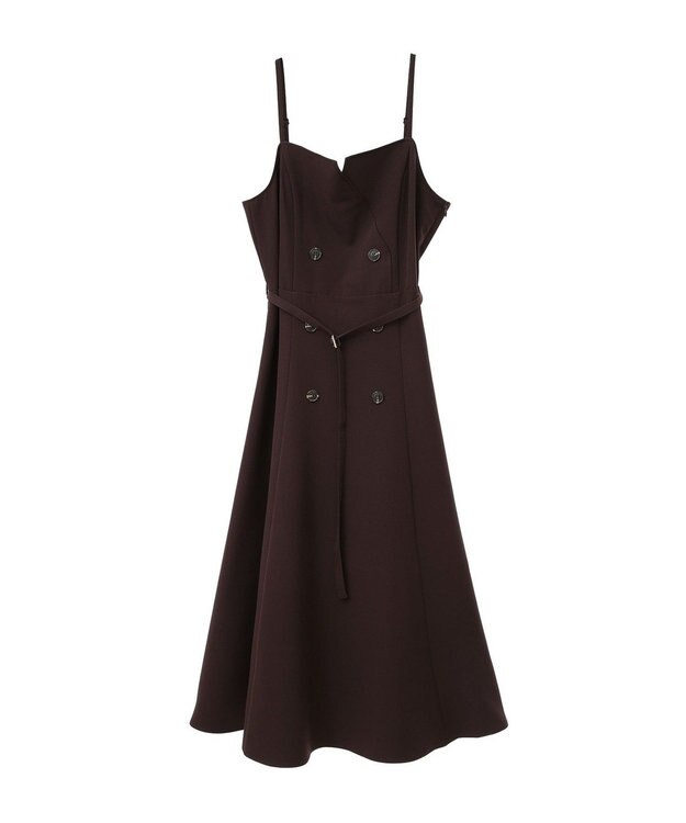 earth music&ecology トレンチ風キャミワンピース Chocolat