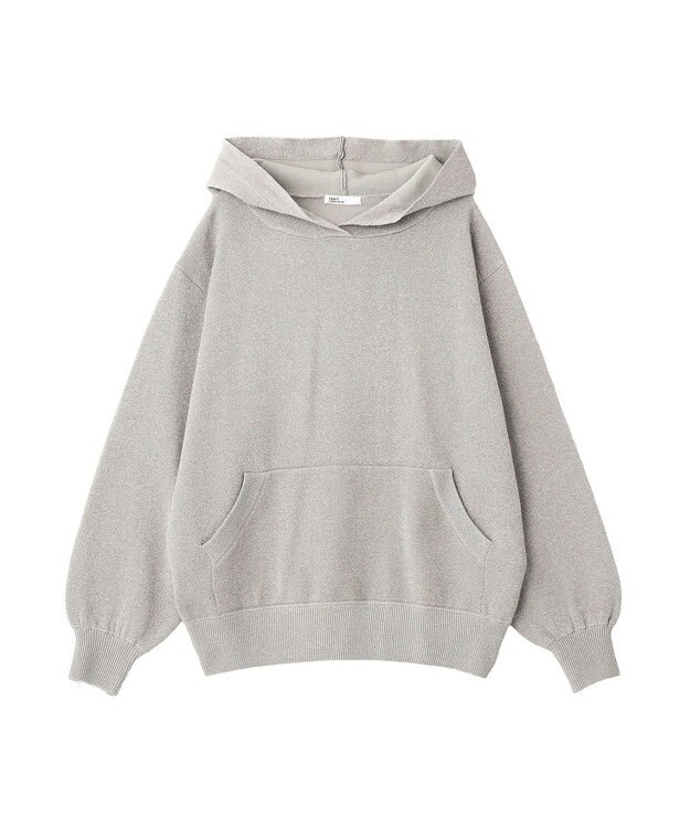 CRAFT STANDARD BOUTIQUE ラメスウェット風ニットプルオーバー Gray