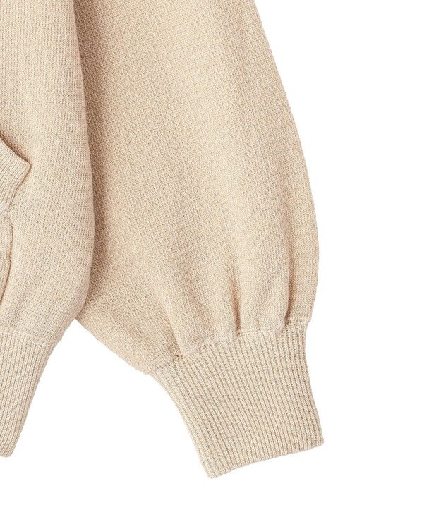 CRAFT STANDARD BOUTIQUE ラメスウェット風ニットプルオーバー Ivory