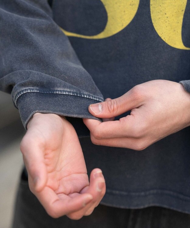 WEGO 【ユニセックス着用ITEM】ナンバリングT（長袖） ネイビー