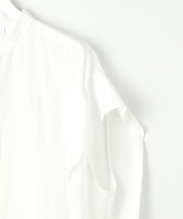 23区 【SACRA】シュリンクギャバジン ブラウス ホワイト系