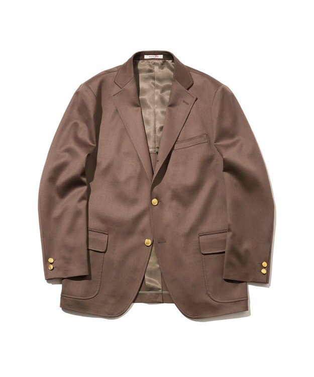 J.PRESS MEN 【J.PRESS ORIGINALS】Wool Satin Stretch 3B Blazer / Made in Japan / New Authentic-Fit カーキ系