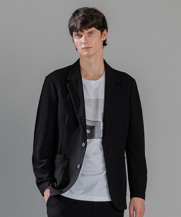 JOSEPH HOMME ソフトタックジャージー　ジャケット ブラック系