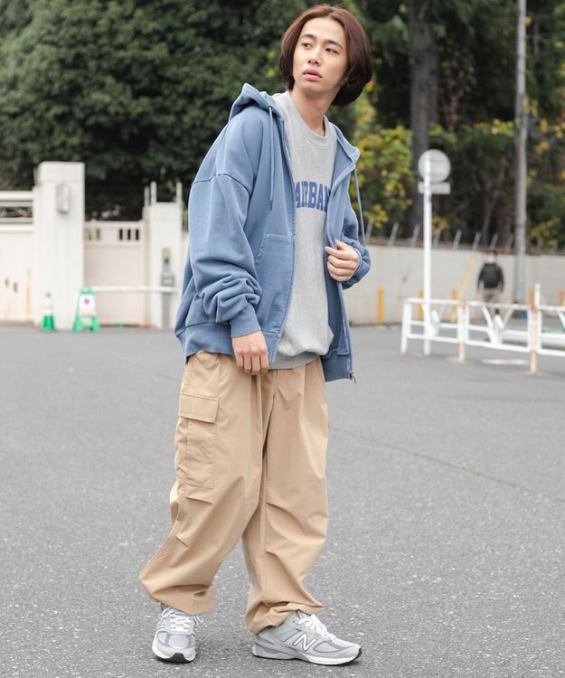 WEGO リップストップ　カーゴパンツ ベージュ