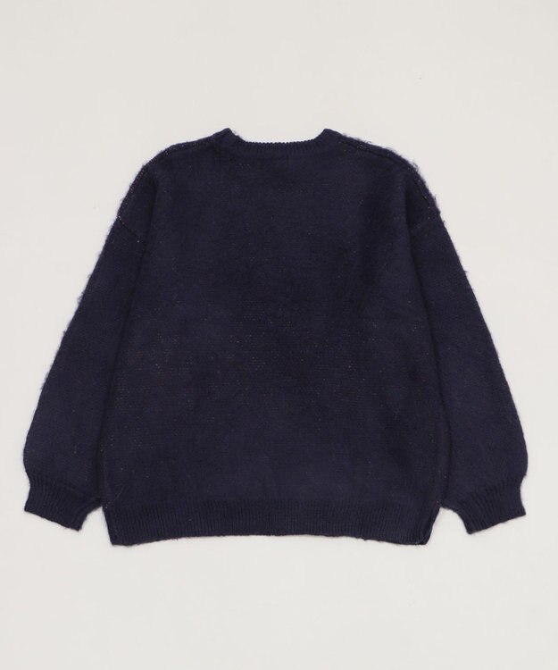 WEGO シャギーグラフィックニットBIGプルオーバー 柄2