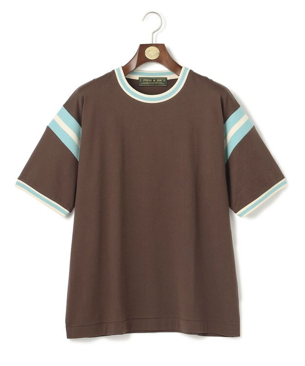 J.PRESS MEN 【WEB・一部店舗限定】IVY Ringer T-shirt ダークブラウン系