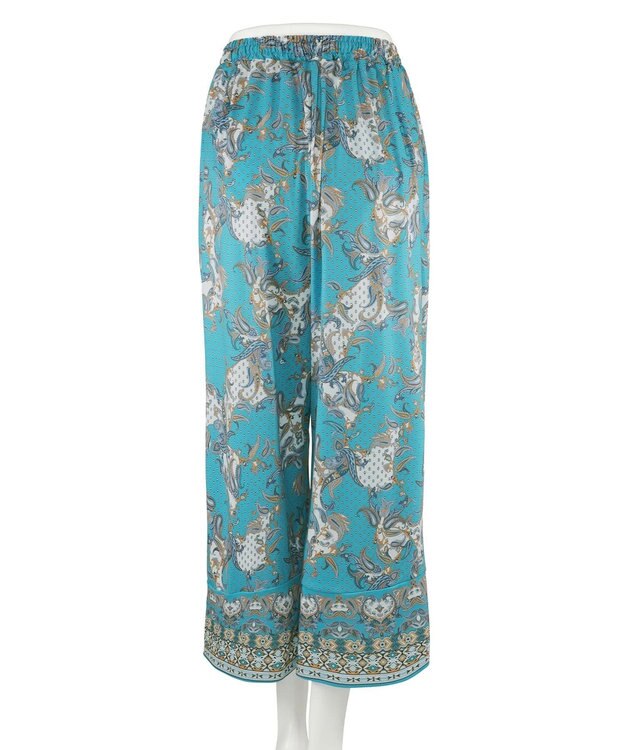 San-ai Resort（三愛水着楽園） ロングパンツセット　13L・15L　【Coral veil（コーラルヴェール）】 グリーン