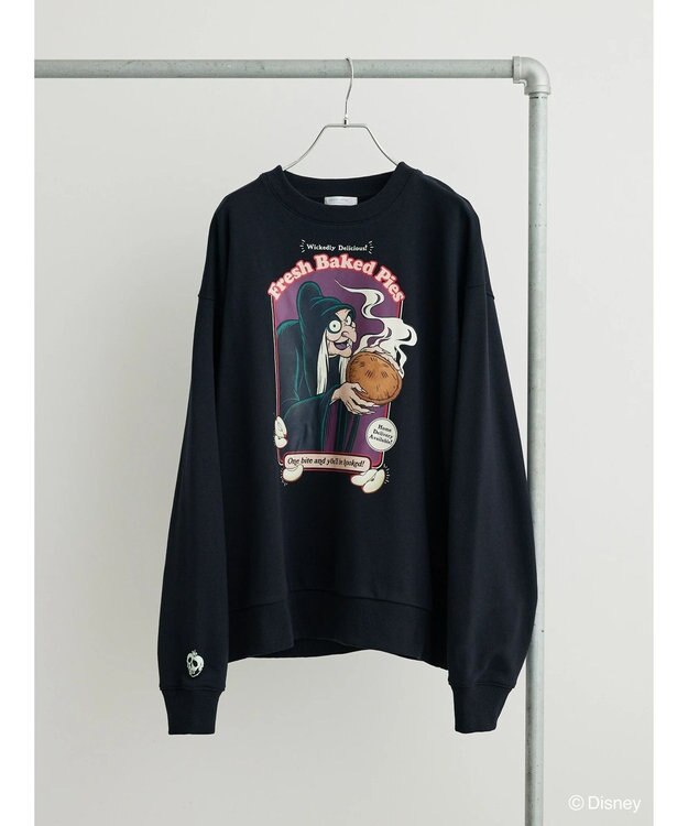 Green Parks Villains／袖口りんご裏毛プルオーバー Black