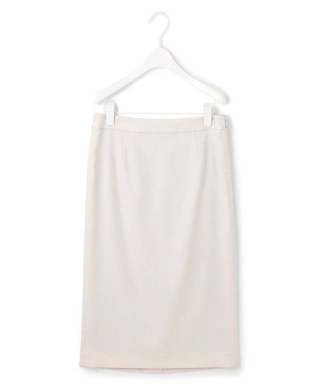 ICB L 【洗える】プロヴィスウールツイル  タイトスカート トープ系