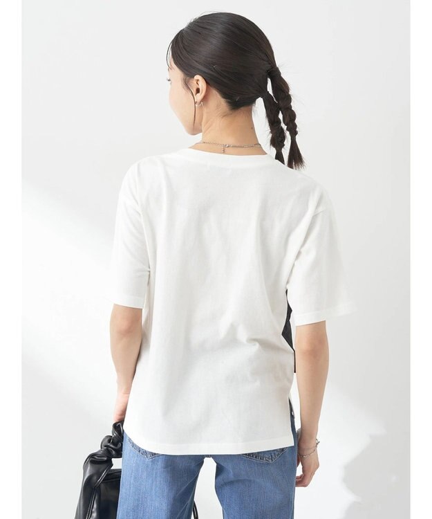 earth music&ecology ビスチェドッキングプルオーバー White×Black