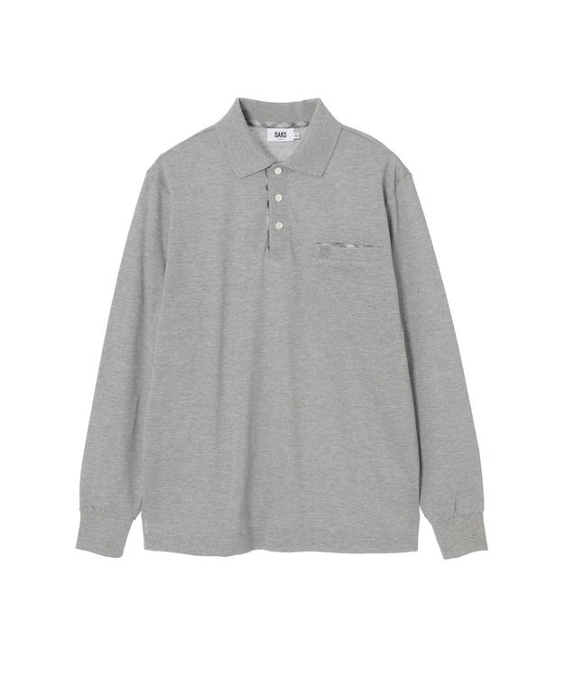 DAKS スーピマカノコ ポケットポロ チャコールグレー