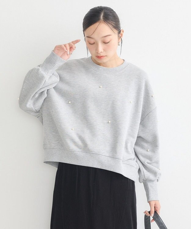 earth music&ecology パールプルオーバー Gray