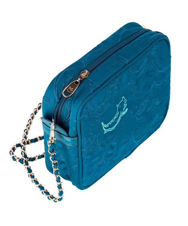 tsumori chisato CARRY なみねこししゅう ショルダーバッグ ミニボストン グリーン