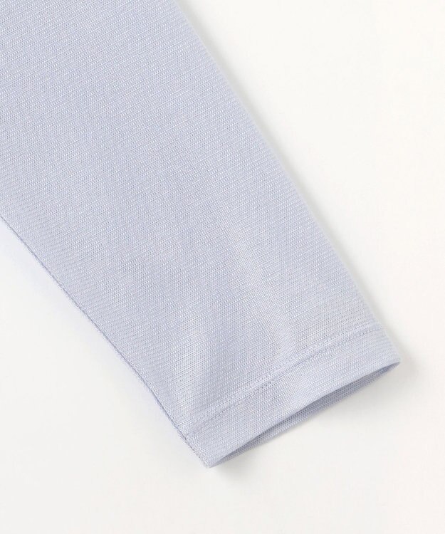 J.PRESS LADIES セルロースジャージー ミディ丈 カーディガン サックスブルー系