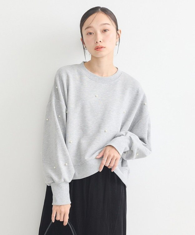 earth music&ecology パールプルオーバー Gray
