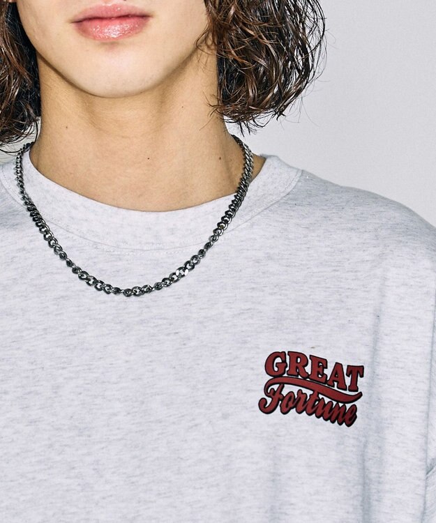 WEGO 【ユニセックス着用ITEM】ユニークモチーフBIGロンT グレー