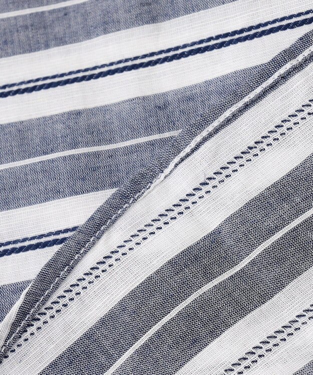 JOSEPH ABBOUD 【清涼感】エアリノマリンボーダーシャツ ネイビー系2