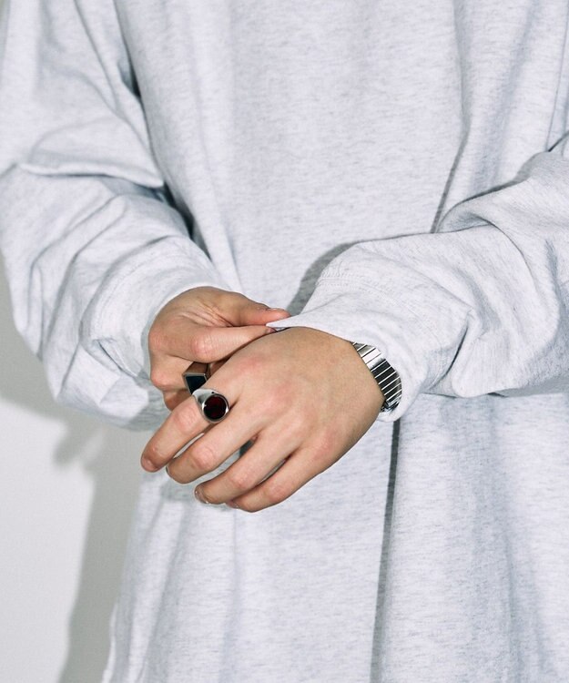 WEGO 【ユニセックス着用ITEM】ユニークモチーフBIGロンT グレー