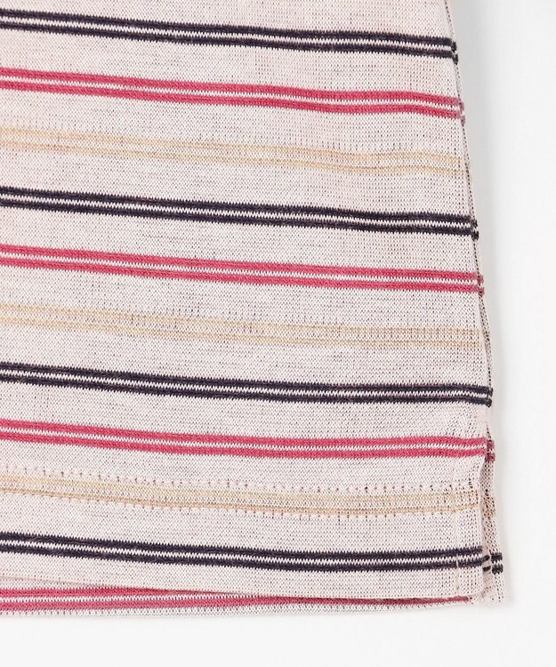 23区GOLF 【WOMEN】エニワイズ ジャガード モックネックシャツ ホワイト系1