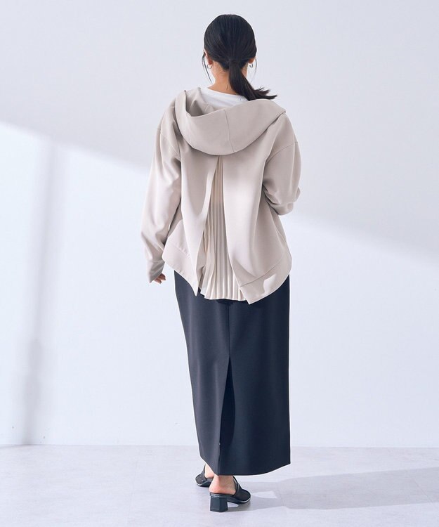 YECCA VECCA タイトロングスカート Gray Beige