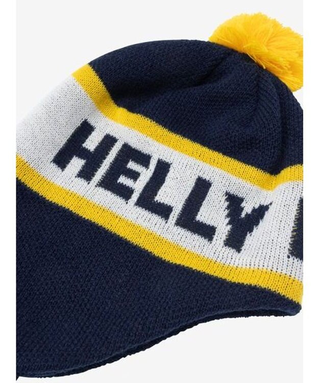 HELLY HANSEN 【キッズ】ロゴポンポンビーニー オーシャンネイビー
