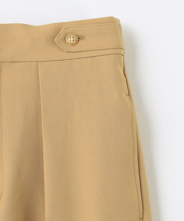 NAVE 【ReNAVE】ウォッシャブルツイル ワイドタックパンツ キャメル系