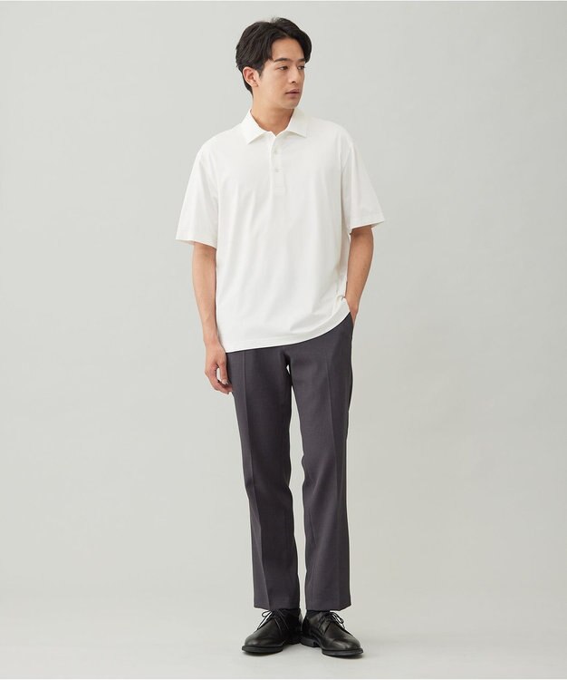 UNFILO MENS 【メンズノンノWEB掲載】快適さらさら冷感POLO【男女兼用】 ホワイト