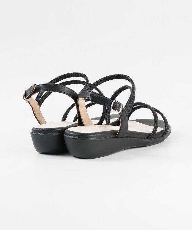 BONTRE 【pied du lapan/ピエドラパン】ナローストラップソールサンダル/50759ZI ブラック