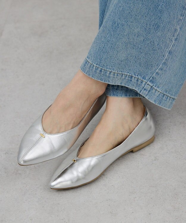 AMERICAN HOLIC 【整履き】フラットパンプス Silver