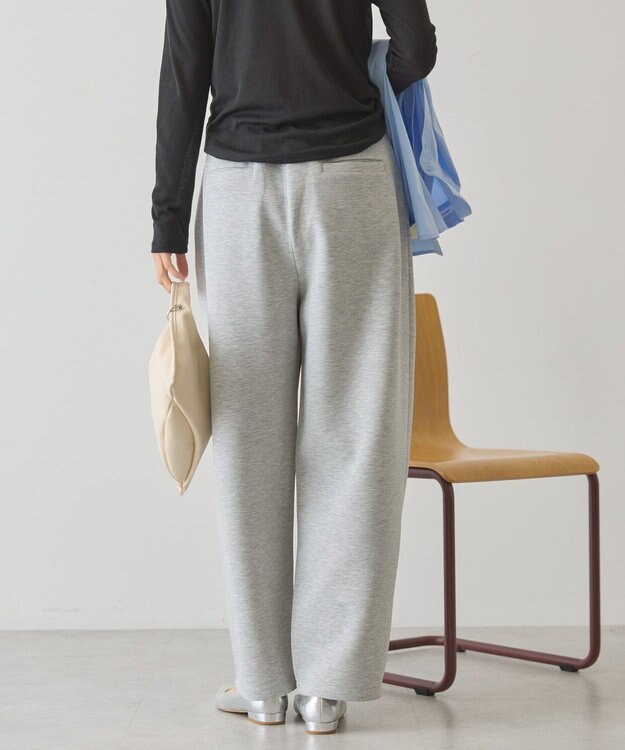 AMERICAN HOLIC フロントタックポンチカーブパンツ Gray Mixture