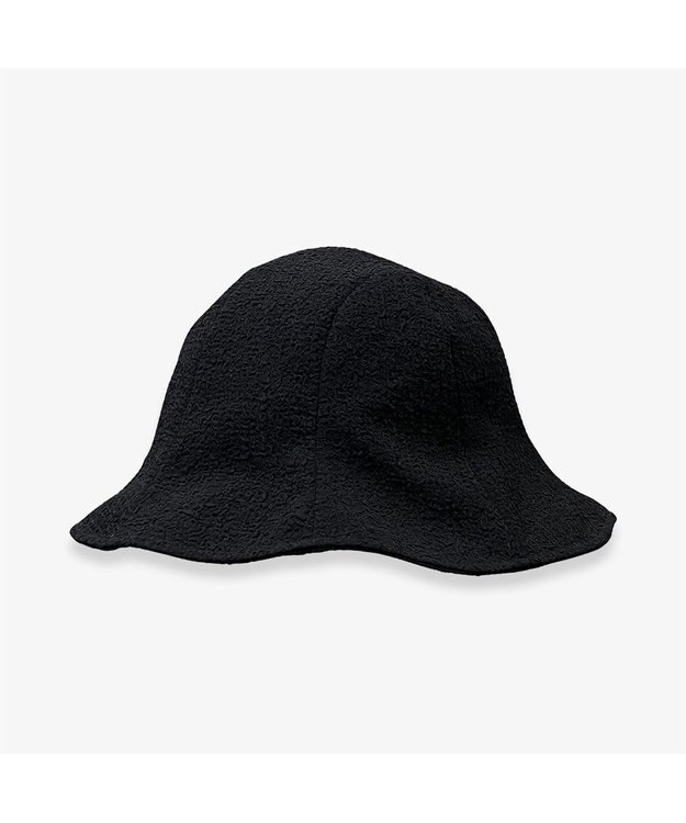 林八百吉商店 un chapeau  シャーリングチューリップハット ブラック