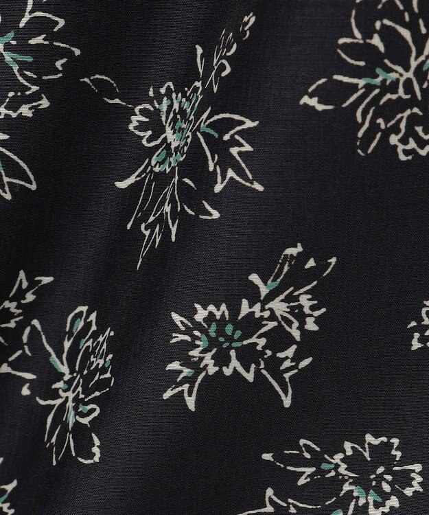 J.PRESS LADIES L 【WEB限定カラーあり・洗える】ラインフラワープリント ワンピース ネイビー系