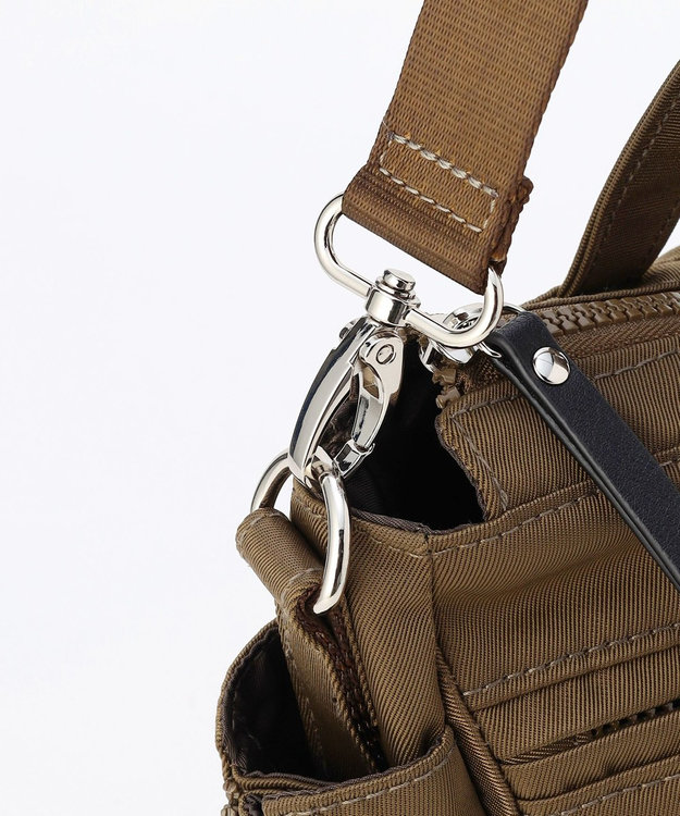 LA BAGAGERIE 【MONICA】サイドジップ2WAYトートバッグ カーキ