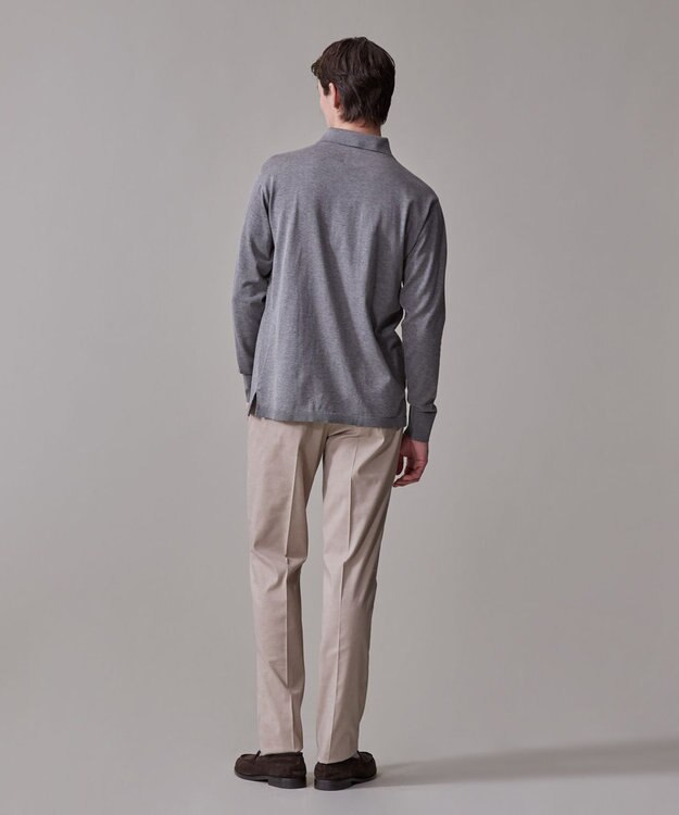 J.PRESS MEN 【きちんと感 × ニットのような柔らかな着心地】フレックスジャージ ポロシャツ グレー系