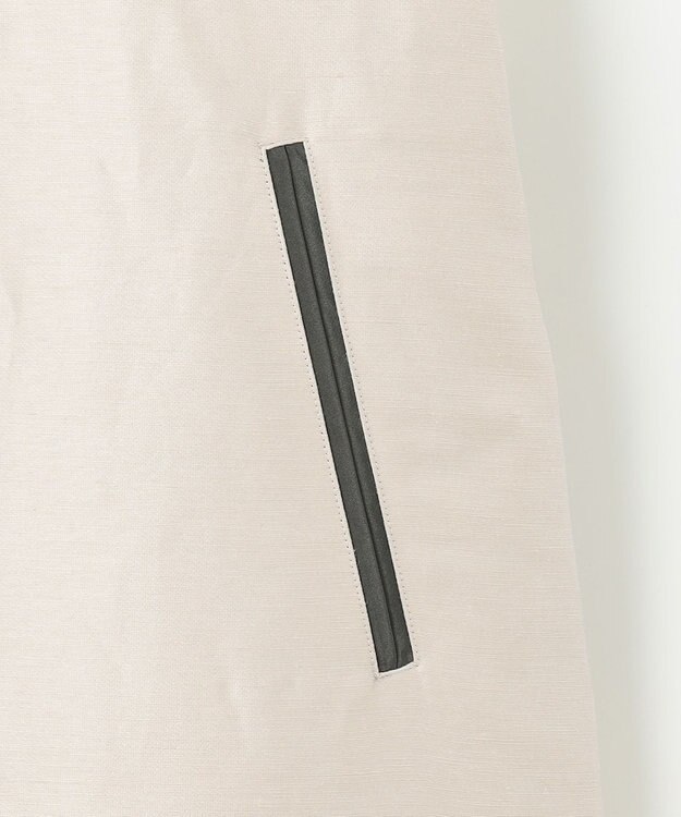 自由区 バイカラーパイピング コート ベージュ系