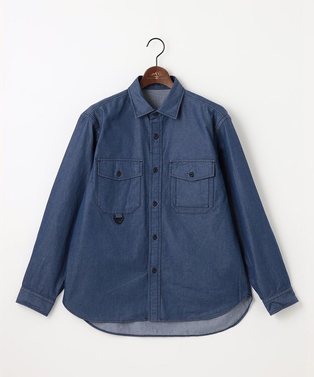 JOSEPH ABBOUD MOUNTAIN 【テーム ヤルヴィコラボ】オウル プリント シャツ ネイビー系