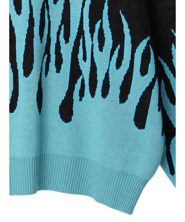 Green Parks Ｖｉｌｌａｉｎｓ／デザインニットプルオーバー Blue