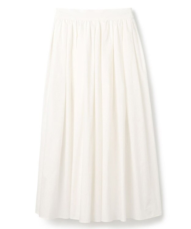 uncrave 【洗濯機洗い可】カラータイプライター フレアスカート（uncrave WHITE） オフ