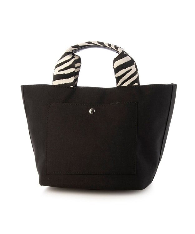 UNBILLION カシュカシュ cachecache / テープハンドルナイロントートバッグ ゼブラ