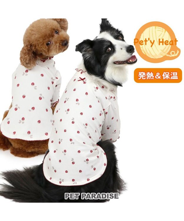 PET PARADISE ペットパラダイス ペティヒート Tシャツ 《苺柄》 小型犬 超小型犬 苺柄