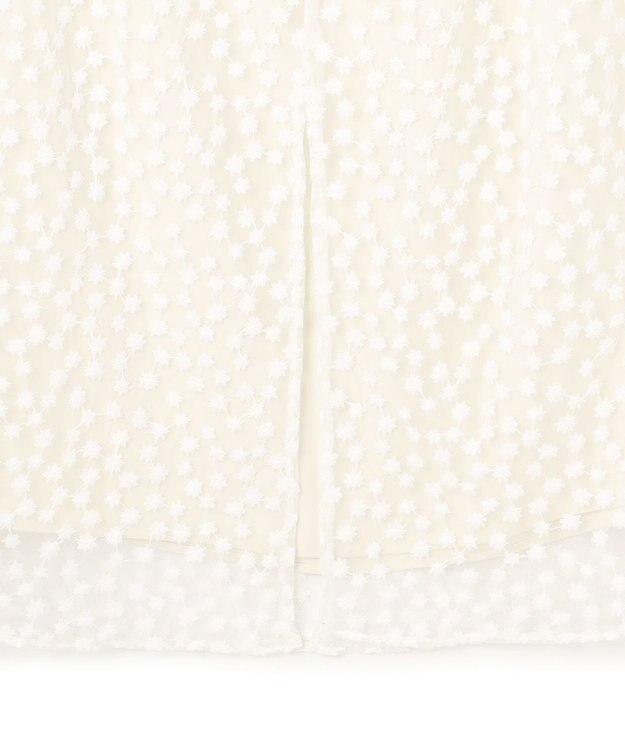 UNFILO L エンブロイダリー レーススカート エクリュ