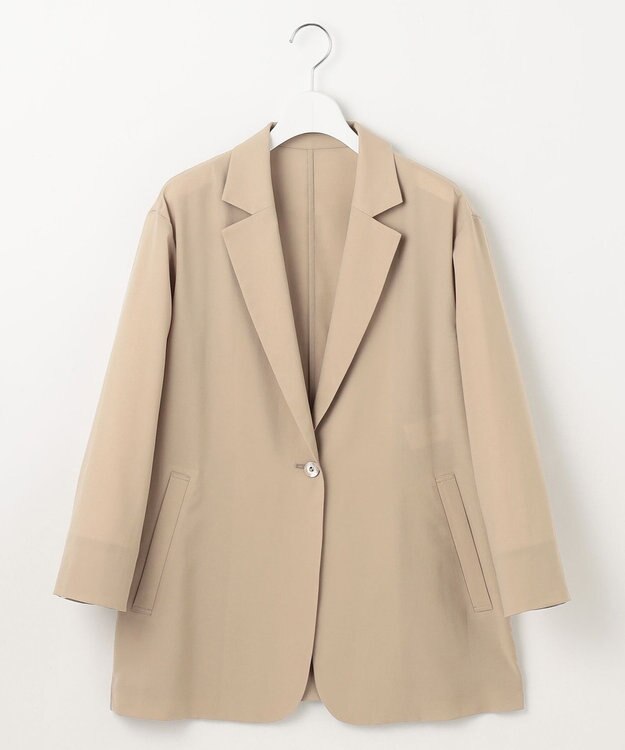 自由区 S 【洗える】ライトシャツ ジャケット シナモン