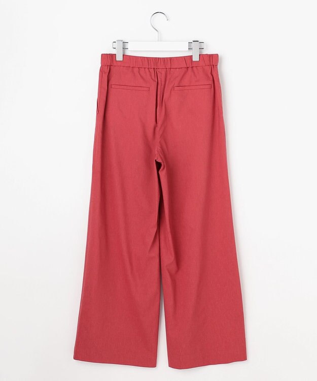 J.PRESS LADIES L 【WEB限定・人気素材・セットアップ対応】セルロースリネンストレッチ ワイドストレート パンツ 【WEB限定】スカーレット系