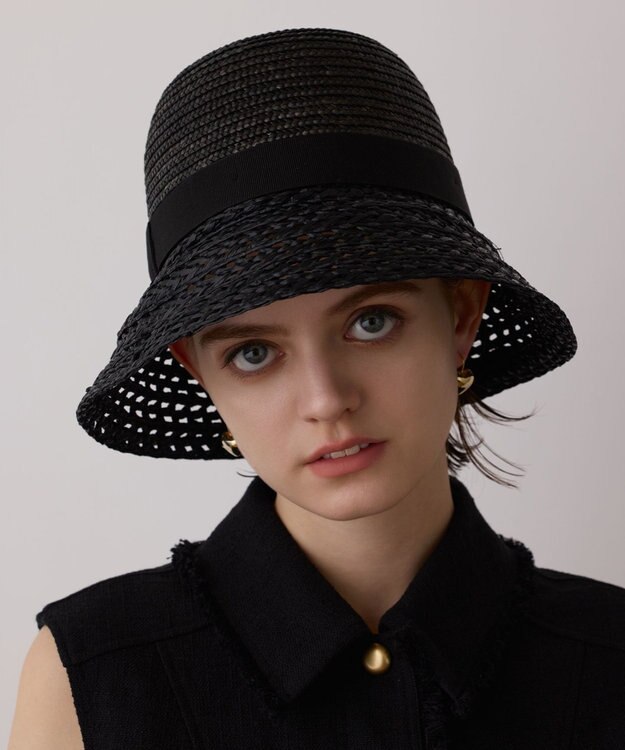 GRACE CONTINENTAL Ferrucio Vecchi ブラックハット ブラック