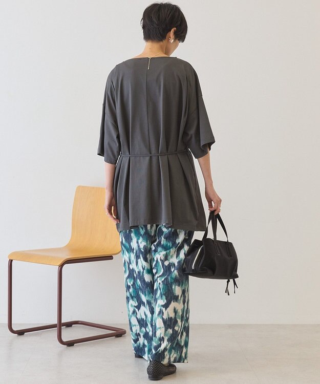 AMERICAN HOLIC 【2WAY】バックタックチュニック Charcoal Gray