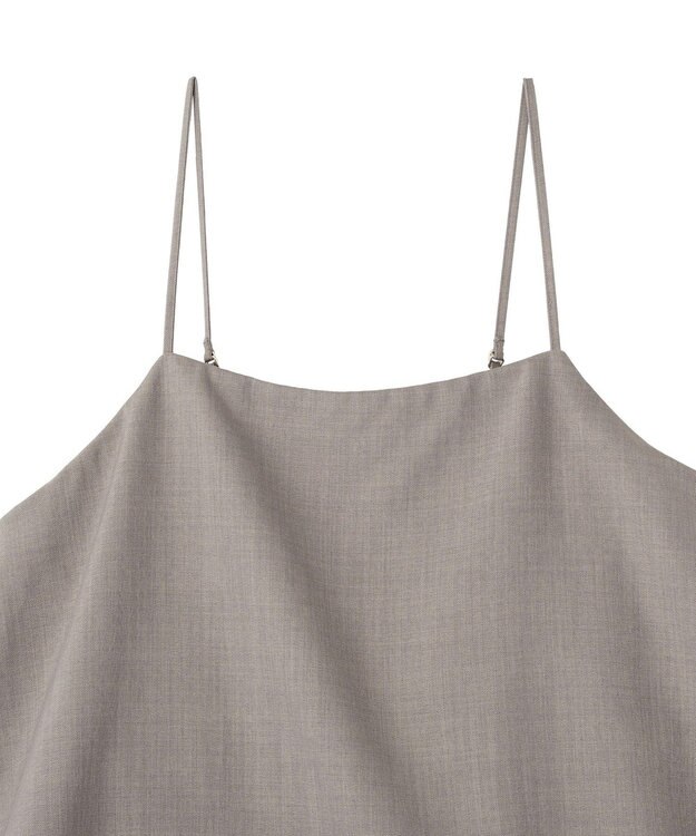 AMERICAN HOLIC リネンライクビスチェサロペット Gray Beige