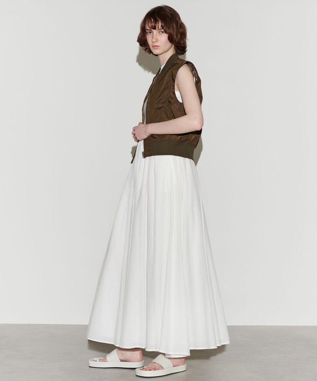 NAVE 【Nave　洗える】トランスペアレントボイル ドレス ホワイト系