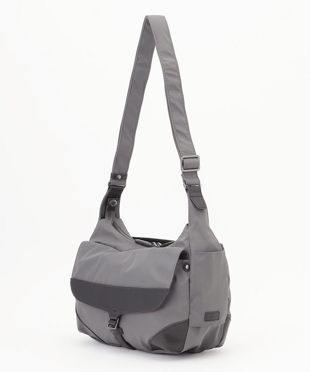 Y'SACCS ミリタリーフラップショルダー　Sサイズ ダークグレー