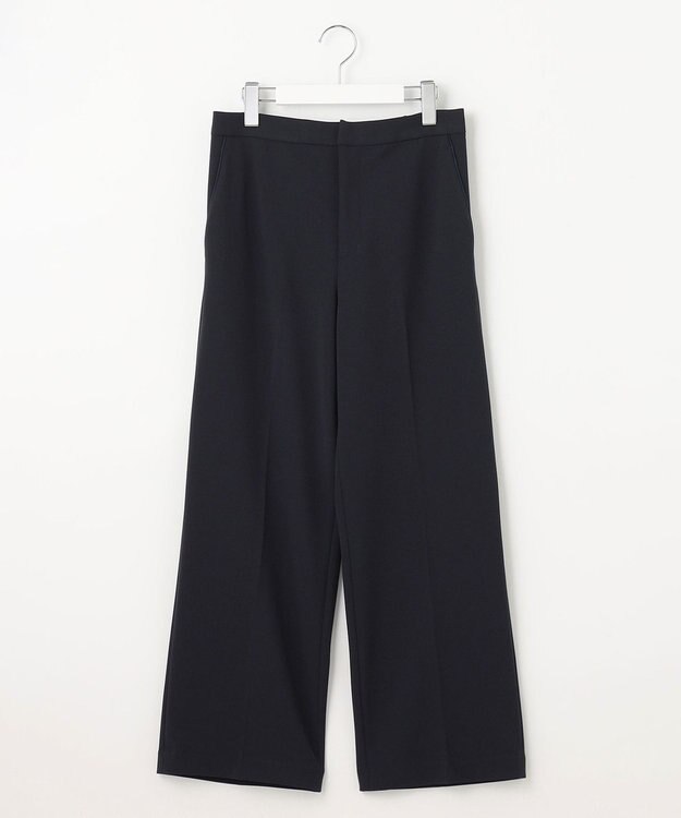 J.PRESS LADIES L 【洗える】ジョーゼットジャージー パンツ ネイビー系