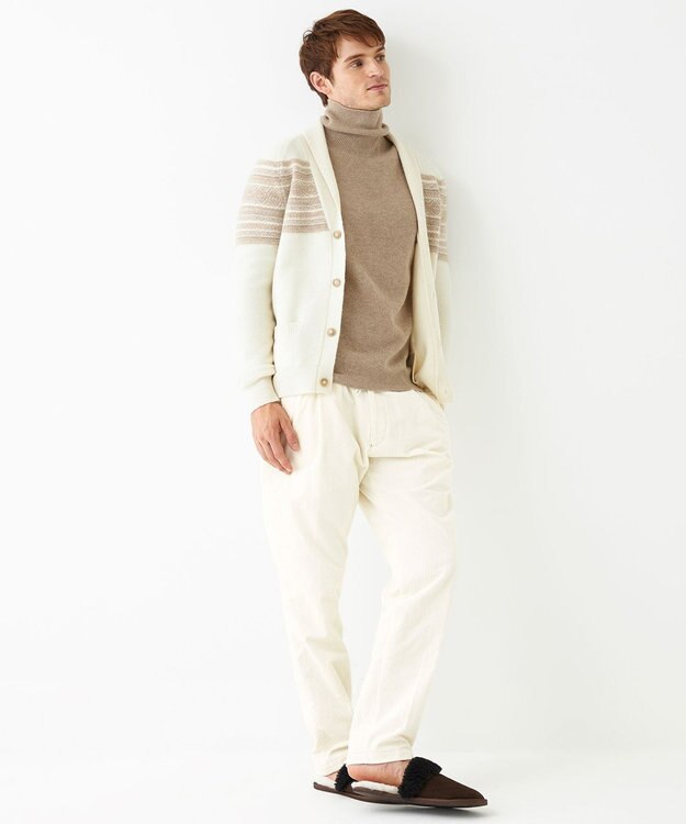 JOSEPH ABBOUD MOUNTAIN 【SPACE／UNISEX】ピュアカシミアアンダイド カーディガン アイボリー系7